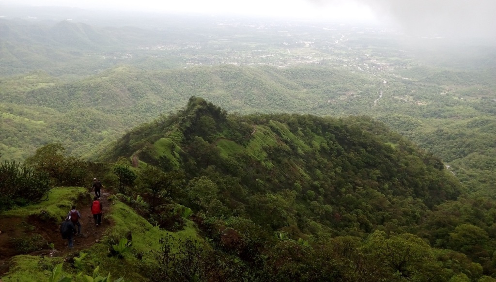 View while trekking back from Mahuli fort